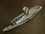 Rechromed Oem 1949 Lincoln Cosmopolitan Trunk Deck Lid Ornament Emblem Trim Nos. Fixed Price $769.00.