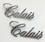 71-76 Cadillac Rear 1/4 Panel Script "calais" Emblem 9834649 Pair #34. Fixed Price $49.95.