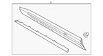 Genuine Ford Lincoln 2020-2023 Aviator Door Outside Trim Left LC5Z-7820879-AA. Fixed Price $194.39.