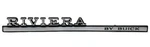 New 1968 "riviera By Buick" Dash Panel Emblem / Trim Badge Usa-made 1384495. Fixed Price $49.99.