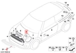 Genuine Mini Cooper Jcw One F55 F56 Trim Ring Headlight Right Black 51137449210. Fixed Price $83.45.