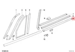Genuine Bmw E30 318I 320I 325I Cabrio Molding Left 51361924757. Fixed Price $117.12.