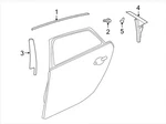 10-19 Jaguar Xjr Right Rear Molding C2D29350 Genuine New Oem. Fixed Price $55.00.
