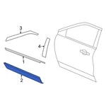 Ford Explorer 2016-2019 FB5Z7825556BA Rear Right Door Molding. Fixed Price $250.77.
