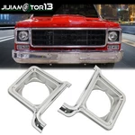 Fit For 1973-1978 Chevy Gmc C/k Pickup Truck Silver Headlight Trim Bezel Pair. Fixed Price $67.03.
