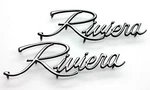New 71-74 "riviera" Front Fender Script Set / Buick Chrome Emblem Badge Trim. Fixed Price $109.99.