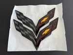 Corvette C7 Front Rear Emblem Badge 2014-2019 Cross Flag Logo. Fixed Price $25.85.