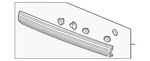 Genuine Honda Lift-gate Finish Panel Trim Plate 74890-TK8-A12ZA. Fixed Price $478.31.