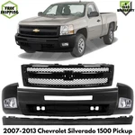 Front Bumper & Grille Assembly Primed Kit For 2007-2013 Chevrolet Silverado 1500. Fixed Price $450.00.