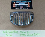 63 Cadillac Limo Rear Quarter Exterior Fresh Air Intake Scoop Grill Bezel Trim. Fixed Price $129.99.