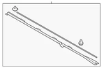 Genuine Subaru Rocker Molding 91112SG161. Fixed Price $31.31.