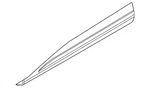 Genuine Nissan Body Side Molding 80870-6RA0A. Fixed Price $171.12.