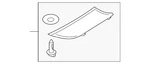 Genuine Audi Bumper Cover Spacer Panel 4L0-807-087-B. Fixed Price $438.30.