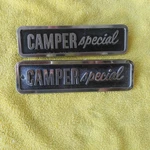 Mopar 1966 1967 1968 Dodge Truck Camper Special Fender Emblem Set. Fixed Price $80.00.