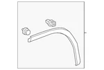 Genuine Lexus Wheel Opening Molding 75605-0E020. Fixed Price $124.72.