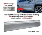 2018-2026 Volkswagen Atlas Cross Sport Front Right Door Lower Molding Silver. Fixed Price $60.00.