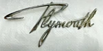 1961 Plymouth Tail Panel Emblem Rear Deck Ornament Mopar Back Trim Nameplate. Fixed Price $77.61.