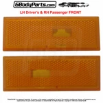 81-88 Cutlass 442 Front Fender Bumper Side Marker Light Lens Amber Pair Lh Rh. Fixed Price $55.00.