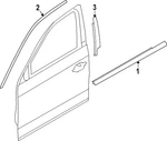Genuine Bmw Door Applique 51-33-5-A31-9E4. Fixed Price $66.24.