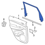 For Dodge Durango 2011-2025 1GX29DX9AC Rear Left Door Window Molding. Fixed Price $79.13.