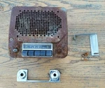 Radio & Bezel Bracket Silver Streak Trim Pontiac Chief 1952 1951 49 50. Fixed Price $141.11.