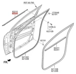 Oem 82210/82220-D3001 Weather Strip Door Belt Fr O/s For Hyundai Tucson 2016. Fixed Price $99.00.