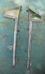 1957 Cadillac Hood Spear Ornament 1468005 Lh 1468006 Rh Oem, Original For Show. Fixed Price $357.00.