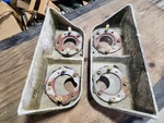 75-79 C3 Corvette Tail Light Mounting Panel Lamp Bracket & Retainer Pair Lh Rh. Fixed Price $143.00.
