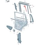 New Volkswagen Tiguan AD1 Rear Left Door Rubber Seal 5NN8394315AP No Duties. Fixed Price $239.47.
