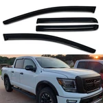 Vent Shade Window Visors Rain Guards For 2016-2024 Nissan Titan ( Xd ) Crew Cab. Fixed Price $43.93.