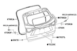 2014-2019 Toyota Highlander Lift Gate Glass Weather Strip 67882-0E030 New Oem. Fixed Price $27.95.