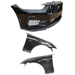 2024- 26 Ford Mustang Gt Front Bumper Cover Grille Fender Set Absolute Black. Fixed Price $1159.83.
