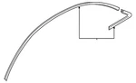 Genuine Audi Drip Molding 4H4-853-704-B-2ZZ. Fixed Price $692.04.