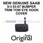 New Genuine Saab 9-3 03-07 Tow Eye Cover Front Bumper Trim Black 12786009 Oem. Fixed Price $19.99.