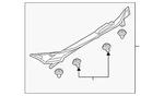 Genuine Acura Fender Filler Panel 74206-TX4-C00. Fixed Price $37.69.