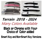 Custom Black Chrome Door Handle Overlays 2018-2022 Gmc Terrain You Pick Color. Fixed Price $65.00.
