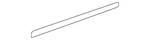 Genuine Nissan Body Side Molding 82870-7Y900. Fixed Price $116.51.
