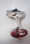 1932 Ford Car Chrome Radiator Shell Hood Ornament & Cap + Red Emblem Kit. Fixed Price $1140.55.