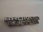 Emblem 1978 1979 Ford Bronco Custom Badge 4X4 Trim Fender Cowl Hood Part. Fixed Price $39.99.