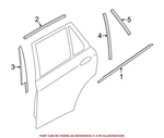 Genuine Oem Rear Center Driver Left Door Applique For Bmw 51357289657. Fixed Price $65.00.